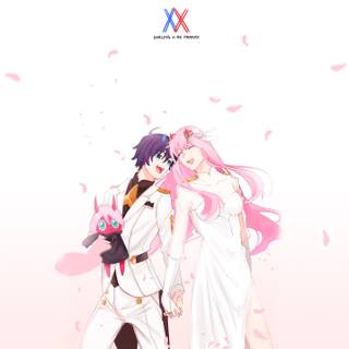 Computer anime white wallpaper