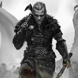 Black and white PS5 PFP wallpaper