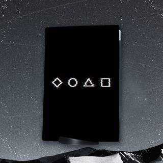 Black and white PS5 PFP wallpaper
