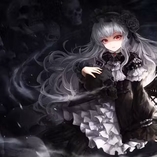Anime dark grey wallpaper