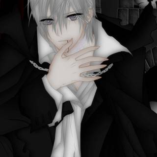 Anime dark grey wallpaper