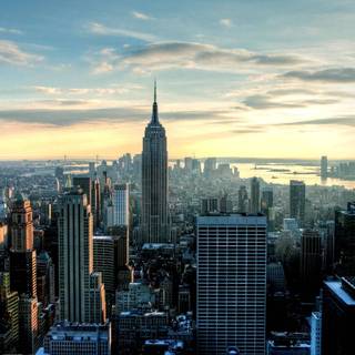 Morning city wallpaper