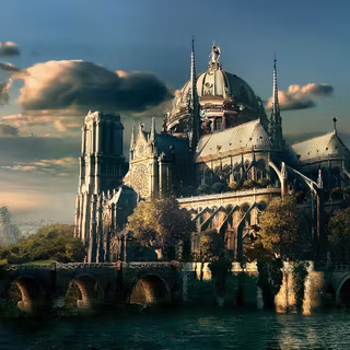 Fantasy architecture wallpaper