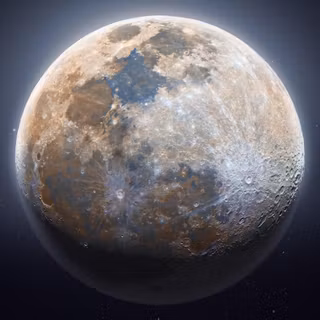 Galaxy moon wallpaper