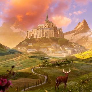 Fantasy architecture wallpaper