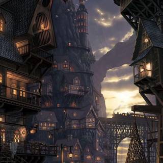 Fantasy architecture wallpaper
