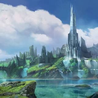 Fantasy architecture wallpaper
