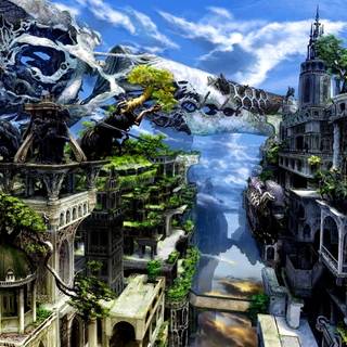 Fantasy architecture wallpaper