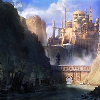 Fantasy architecture wallpaper