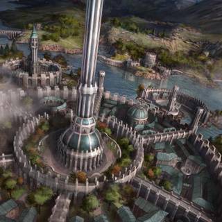 Fantasy architecture wallpaper