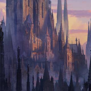 Fantasy architecture wallpaper