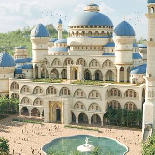 Fantasy architecture wallpaper