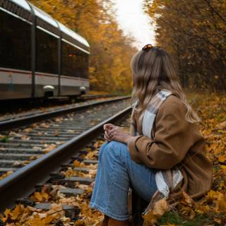 Cute girl autumn wallpaper