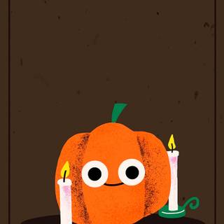 Funny Halloween phone wallpaper