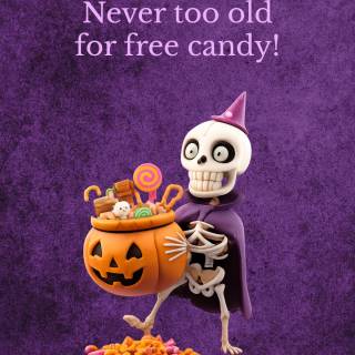 Funny Halloween phone wallpaper