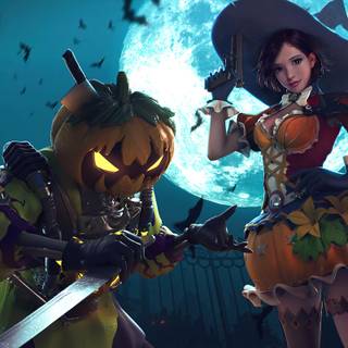 Gamer Halloween wallpaper