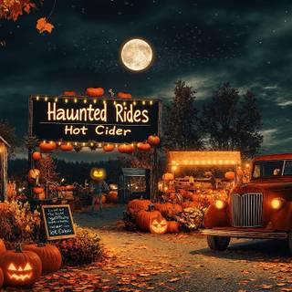 Peaceful Halloween wallpaper