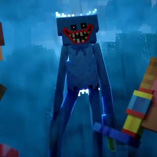 Minecraft Huggy Wuggy wallpaper