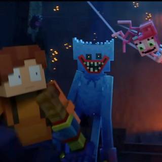Minecraft Huggy Wuggy wallpaper