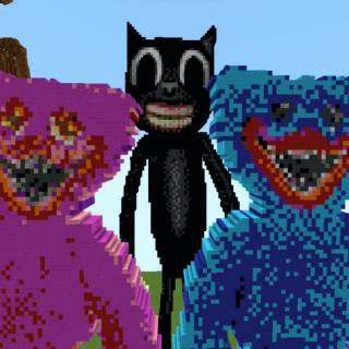 Minecraft Huggy Wuggy wallpaper