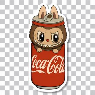 Coke Labubu wallpaper