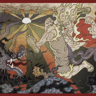 Traditional Japanese art wallpaper