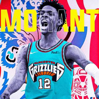 Ja Morant jersey wallpaper