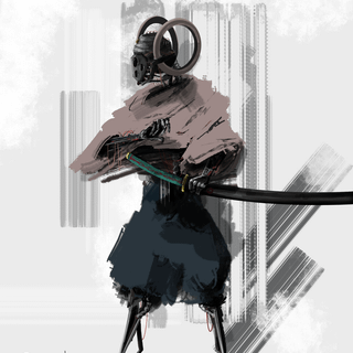 Skeleton samurai wallpaper