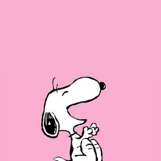 Snoopy pink wallpaper