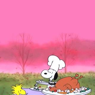 Snoopy pink wallpaper