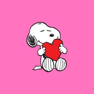 Snoopy pink wallpaper
