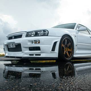 Nissan Skyline R34 desktop 4k wallpaper