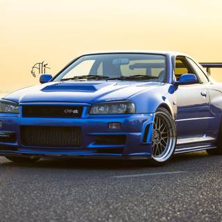 Nissan Skyline R34 desktop 4k wallpaper