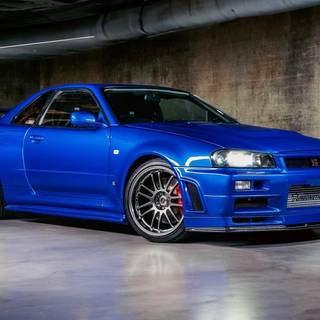 Nissan Skyline R34 desktop 4k wallpaper