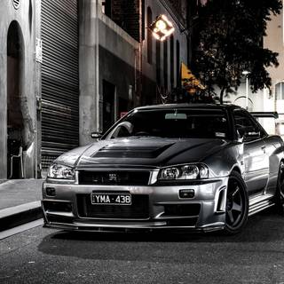 Nissan Skyline R34 desktop 4k wallpaper