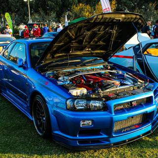 Nissan Skyline R34 desktop 4k wallpaper
