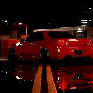 Nissan Skyline R34 desktop 4k wallpaper