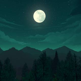 Firewatch dark wallpaper