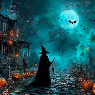 Relaxing Halloween wallpaper
