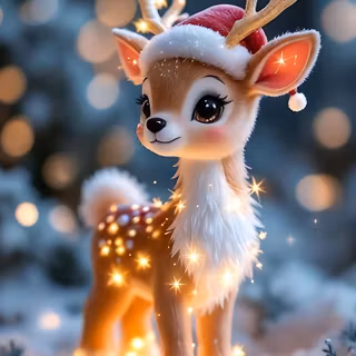 Winter cartoon animals wallpaper