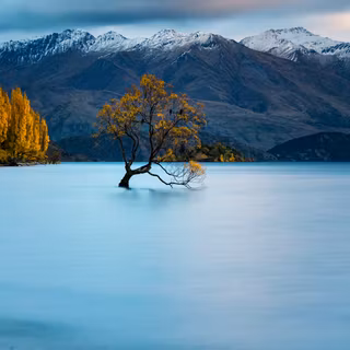 Winter mountain Android wallpaper