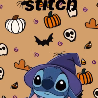 Halloween cute Stitch wallpaper