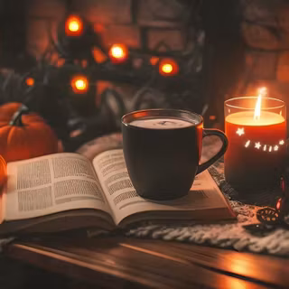 Halloween book aesthetic wallpaper