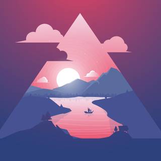 Minimalist painting wallpaper