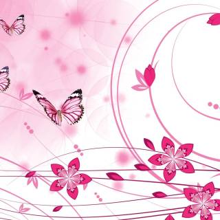 Vector flourish wallpaper