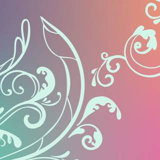 Vector flourish wallpaper