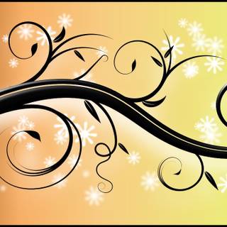 Vector flourish wallpaper