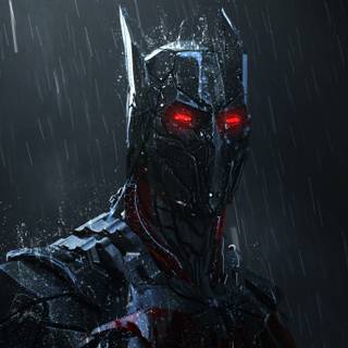 Batman in rain wallpaper