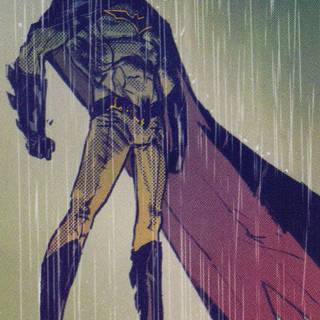 Batman in rain wallpaper