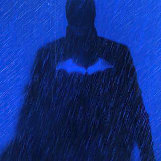 Batman in rain wallpaper